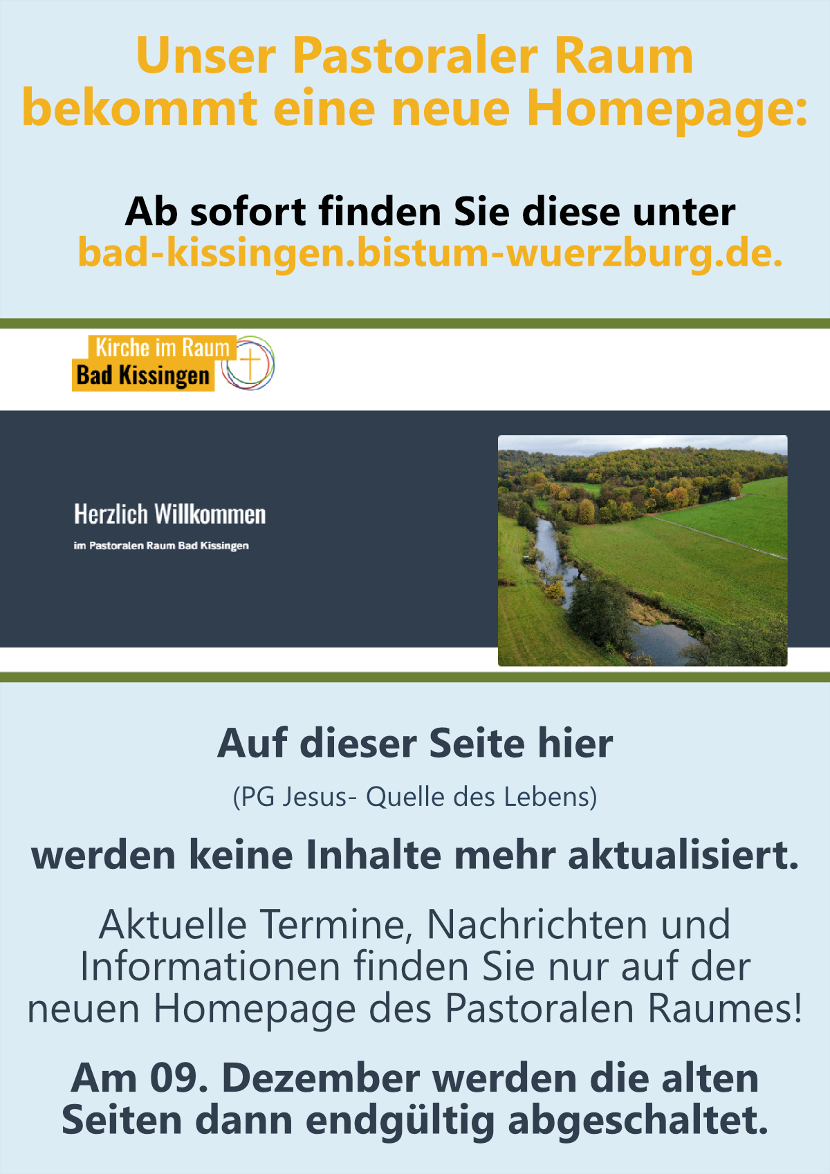 Abschalten der Homepages KG