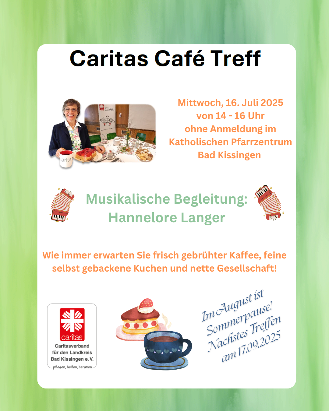 Caritas Cafe Treff Karte