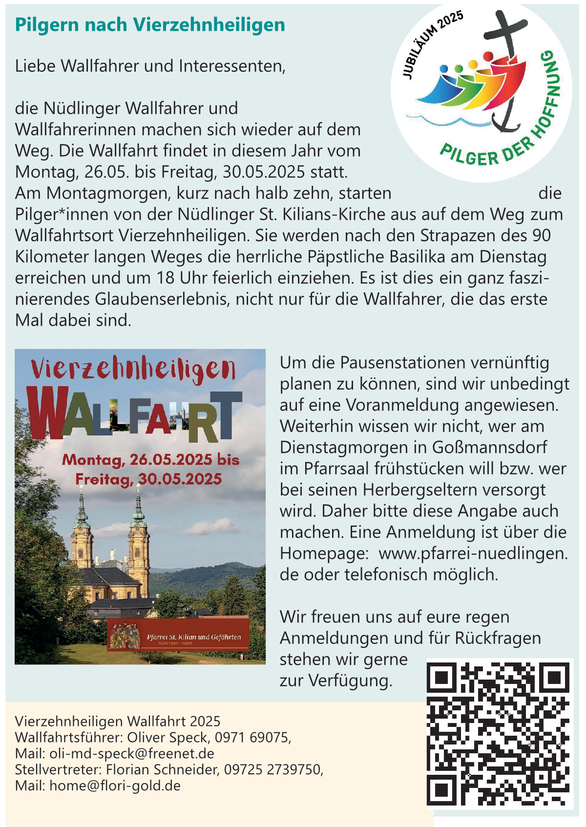Wallfahrt 05 26 Vierzehnheiligen